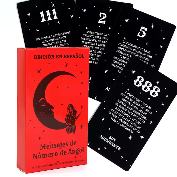 ORÁCULO MENSAJES DE NÚMEROS DE ÁNGELES - 53 Cartas