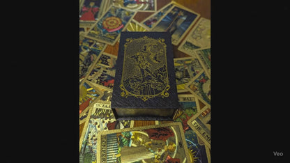TAROT HOLOGRÁFICO DORADO - EDICIÓN CAJA NEGRA